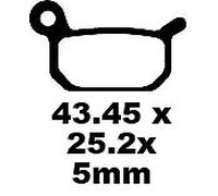 EBC FA325TT BRAKE PAD FA-TT SERIES CARBON FIBER KTM SX 50 2022
