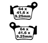 EBC FA368TT BRAKE PAD CARBON TT DIRT KTM EXC 300 TPI ERZBERGRODEO 2023