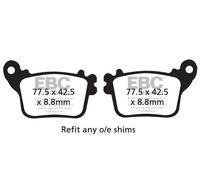 EBC FA436V BRAKE PAD VEE SEMISNTRD HONDA CBR 1000 RR ABS FIREBLADE SP-2 2018