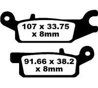 EBC FA443TT PASTIGLIA FRENO CARBON YAMAHA YFM 550 FGP 4X4 GRIZZLY EPS 2009