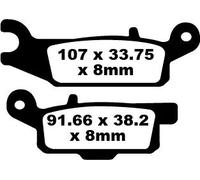 EBC FA444TT BRAKE PAD CARBON TT DIRT YAMAHA YFM 700 FG 4X4 GRIZZLY 2008