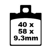 FA047/3 PASTIGLIE ORGANICHE ARAMID POSTERIORI EBC HONDA NSR 125 F 1988-1992