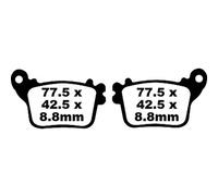 Ebc Pastiglie Dei Freni Fa Series Organic Fa436