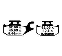 EBC Pastiglie freno posteriori SFA307 organiche per Suzuki UX 150 Sixteen 2008-2014