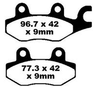 PASTICCHE FRENO ANTERIORE SFA197 Kymco Dink 50 125 150 200; Movie XL 125 150 01-