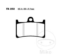 FA252 PASTIGLIE ORGANICHE ARAMID ANTERIORI EBC YAMAHA XJR 1300 C RACER 2016-2017