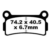 Ebc Fa Series Organic Fa164 Brake Pads Nero
