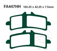 Ebc Epfa-hh Series Epfa447hh Sintered Brake Pads Nero