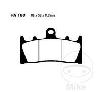 Ebc Epfa-hh Series Epfa188hh Sintered Brake Pads Nero
