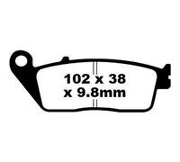 Ebc Plaquettes De Frein Frittées Sfa-hh Series Sfa196hh
