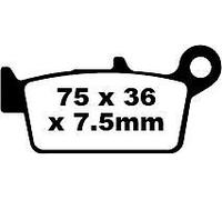 EBC SFA131/2HH BRAKE PAD SFA-HH SERIES SINTERED METAL SCOOTER HONDA NSR 75 2000
