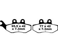 EBC SFA194 PASTIGLIE FRENO SERIE SFA ORGANICHE PER SCOOTER CPI GTR 125 2002