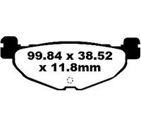 EBC SFA408 BRAKE PAD SFA SERIES ORGANIC YAMAHA XP 500 T-MAX 2009