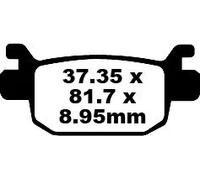 EBC SFA415HH BRAKE PAD HH SINT SCOOTER PEUGEOT METROPOLIS 400 ABS+TCS RX-R 2018