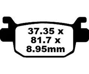 EBC SFA415HH BRAKE PAD HH SINT SCOOTER PEUGEOT METROPOLIS 400 ABS+TCS RX-R 2019
