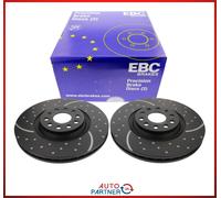 EBC Turbogroove Dischi Freno 340mm Frontale per VW Golf 7 Gti Octavia Rs Leon S3