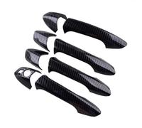 EBDFGHK Copri Maniglia Guscio Auto Compatibile con Benz per Classe C W204 2008 2009 2010 2011 2012 2013 LHD Nero Maniglia Esterna per Auto Copertura Tappo Set Trama in Fibra di Carbonio