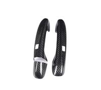 EBDFGHK Copri Maniglia Guscio Auto Compatibile con Benz per Classe C W205 per AMG GT 2 Porte 3 Pezzi LHD RHD E Senza Foro per Chiave Remota Adesivi Maniglie delle Portiere in Fibra Carbonio