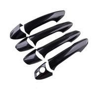 EBDFGHK Copri Maniglia Guscio Auto Compatibile con Benz per Classe GLK X204 2010 2011 2012-2015 Set di Coprimaniglia per Portiera Esterna in Fibra di Carbonio con Trama A Sinistra E Nero