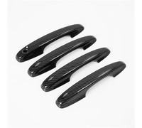 EBDFGHK Copri Maniglia Guscio Auto Compatibile con Ford per Focus per MK3 2012 2013 2014 2015 2016-2018 4 Pezzi Nero Argento Maniglia della Portiera Auto Copertura Tappo Decorazione Trim