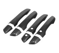 EBDFGHK Copri Maniglia Guscio Auto Compatibile con per Civic 10a Generazione 2016-2021 Modanatura per Maniglia Esterna della Portiera in Fibra Carbonio Nera Decorazione per Accesso Senza Chiave