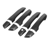 EBDFGHK Copri Maniglia Guscio Auto Compatibile con per Civic 10a Generazione 2016-2021 Modanatura per Maniglia Esterna della Portiera in Fibra Carbonio Nera Decorazione per Accesso Senza Chiave