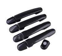 EBDFGHK Copri Maniglia Guscio Auto Compatibile con Toyota per Yaris Sedan 2007 2008 2009 2010 2011 2012 Modanatura per Maniglia della Portiera in Plastica ABS con Trama in Fibra di Carbonio