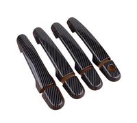 EBDFGHK Copri Maniglia Guscio Auto Compatibile con Toyota per Yaris Sedan 2007 2008 2009-2012 Kit di Modanatura per Maniglia della Portiera Dell'auto in Plastica ABS con Trama in Fibra di Carbonio
