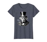 Ebeneezer Scrooge Ritratto con Firma Maglietta, Donna, Pervinca, L