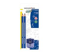 Eberhard Faber 510096 - Matita didattica TRI Winner, 2 matite e temperino