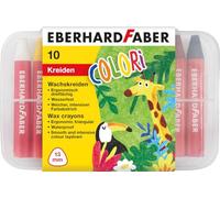 Eberhard Faber Pastelli a Cera Triangolari, 8+2 Pezzi - 1 set