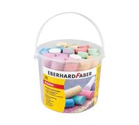Eberhard Faber 526512 - Gesso stradale, secchio da 20, 6 colori vivaci Gesso stradale