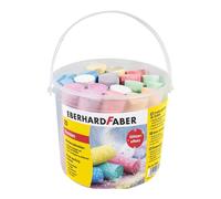 Eberhard Faber 526520 - Gesso stradale glitterato secchio da 20, 6 colori brillanti Gesso stradale con effetto glitterato