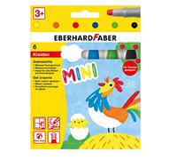Eberhard Faber 529006 - Pastelli gel base con mina morbida e custodia scorrevole, 6 pastelli gel in scatola di cartone