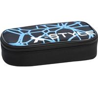Eberhard Faber 577481 - Astuccio Jumbo blu neon/nero, astuccio con cerniera, ampio scomparto principale e tasca interna