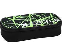 Eberhard Faber 577482 - Astuccio Jumbo verde neon/nero, astuccio con cerniera, ampio scomparto principale e tasca interna