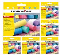 EBERHARD FABER 599027 - Gesso da strada Colori, 36 gessetti in 6 colori vivaci