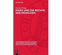 Eberhard Poppe Marx Und Die Rechte Der Menschen (Copertina rigida)