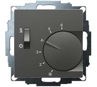 EBERLE UTE 1770-Anthrazit-55UP, regolatore di spazio, 5-30C, AC 230V, 1 commutatore, 10A/5A, interruttore di riscaldamento/raffreddamento