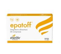 Eberlife Farmaceutici Epatoff Integratore Funzione Epatica Colina e Cardo Mariano, 20 Compresse
