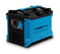 EBERTH 1000 Watt Generatore di corrente Inverter, Gruppo elettrogeno con 2 CV Motore a benzina 4T, 1x 230V, 2x USB, tecnologia inverter per una potenza senza picchi di tensione, Generatore portatile