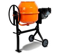 EBERTH 140L Betoniera mobile a benzina, motore a benzina da 6,5 CV, 4 tempi