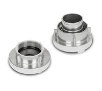 Raccordo fisso e raccordo di aspirazione EBERTH da 2" in un set, raccordo per tubo flessibile Storz C da 2 pollici, diametro filettatura interna 59 mm, diametro bocchetta esterna 52 mm