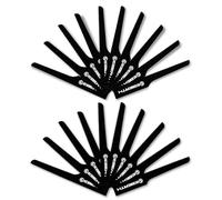 EBERTH 20x Lama per seghetto alternativo (10x T18 e 10x T24), lunghezza 95 mm, ricambio, lame per sega pneumatica EBERTH IW8-P38, lame con 18 e 24 denti per pollice, per acciaio alluminio plastica