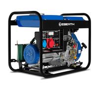 EBERTH 5kW Generatore di corrente Diesel Gruppo elettrogeno E-Start Trifase