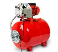 EBERTH Autoclave per Acqua per Casa 3600L/h, 4 bar, 750W, Pressostato per Funzionamento Automatico, Serbatoio in acciaio verniciato da 50L, altezza di aspirazione 9m, altezza di mandata 40m