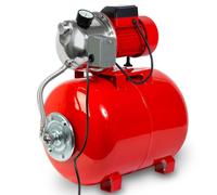 EBERTH Autoclave per Acqua per Casa 3600L/h, 5bar, 750W, Pressostato per Funzionamento Automatico, Serbatoio in acciaio verniciato da 50L, altezza di aspirazione 9m, altezza di mandata 40m