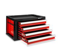 EBERTH Cassetta degli attrezzi Cassetto portautensil 4 cassetti rosso
