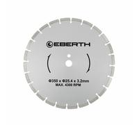 EBERTH Disco da taglio diamantato per pietra, calcestruzzo, piastrelle, Disco diamantato con diametro di 350 mm, foro di 25,4 mm e spessore di 3,2 mm, per granito, ceramica, marmo