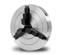EBERTH Mandrino a tre griffe con diametro di 100 mm, Mandrino a 3 griffe autocentrante, Filettatura di collegamento 1" -8 TPI, Accessori per tornio, Mandrino di alta qualità, Mandrino di serraggio